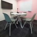 Collinson Office by DIS | Products Seen: [Adik – Steel Side Chair & Haley Dining Table – Dia1000]